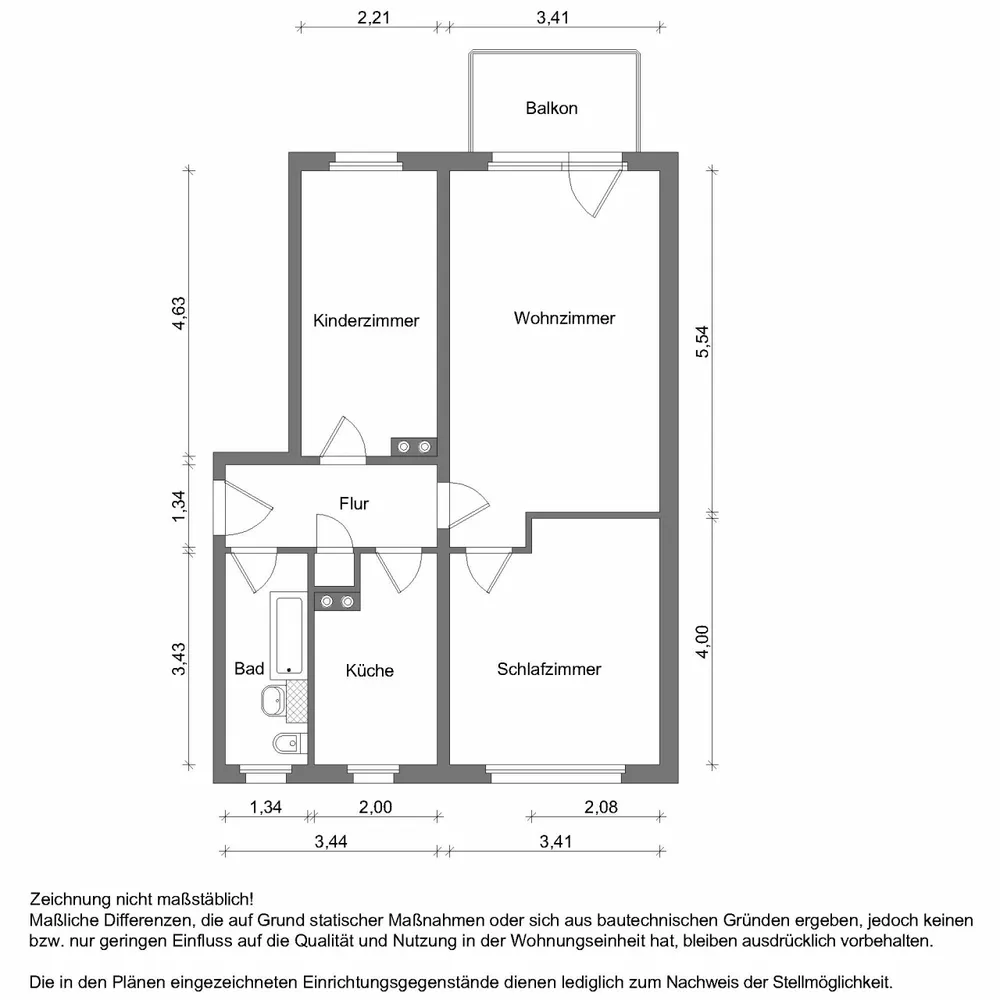 3 Zimmer Wohnung mit 59 m² in Zwickau – Bild 10