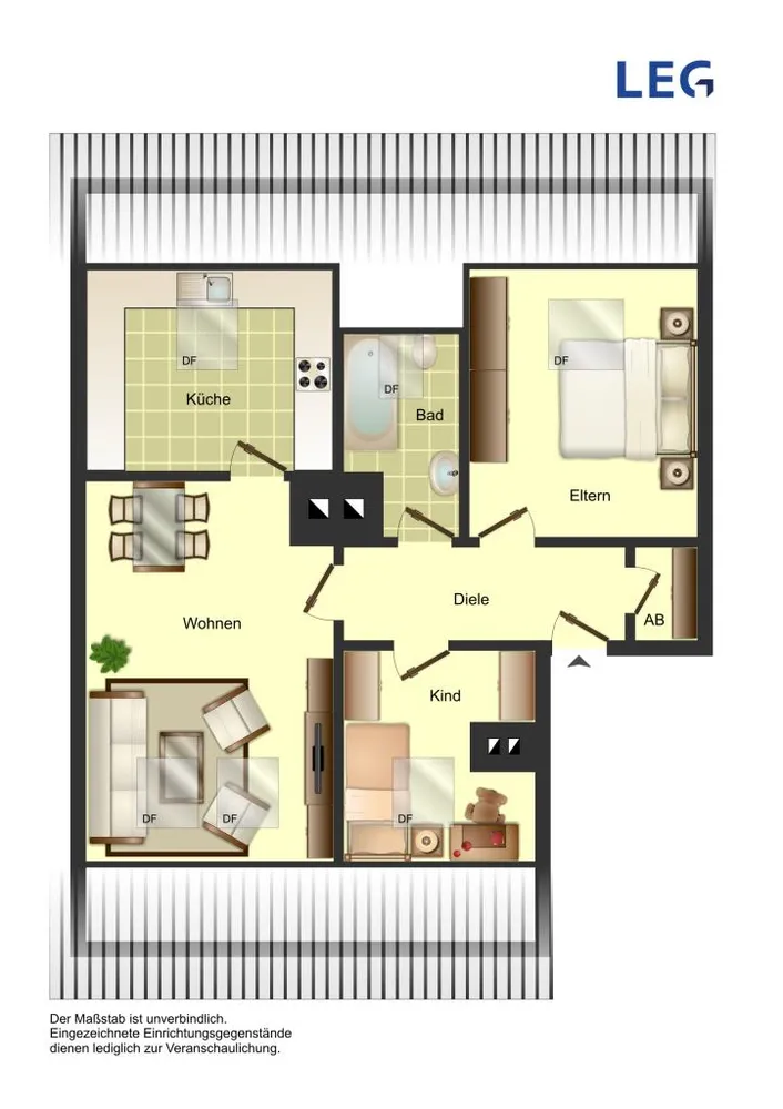 3 Zimmer Wohnung mit 54 m² in Bocholt – Bild 9