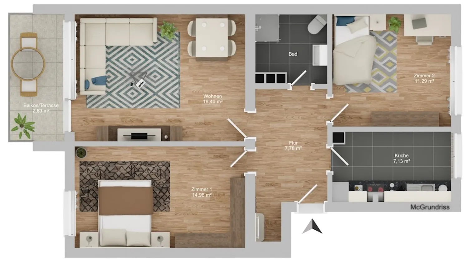 3 Zimmer Wohnung mit 66 m² in Kiel – Bild 10