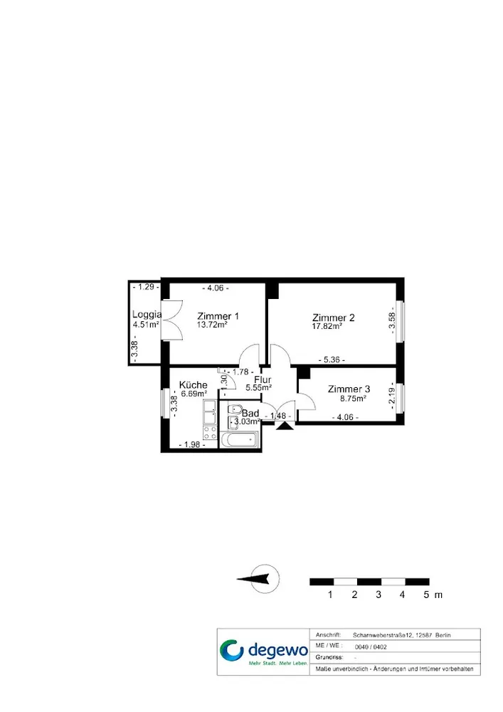 3 Zimmer Wohnung mit 58 m² in Berlin – Bild 8