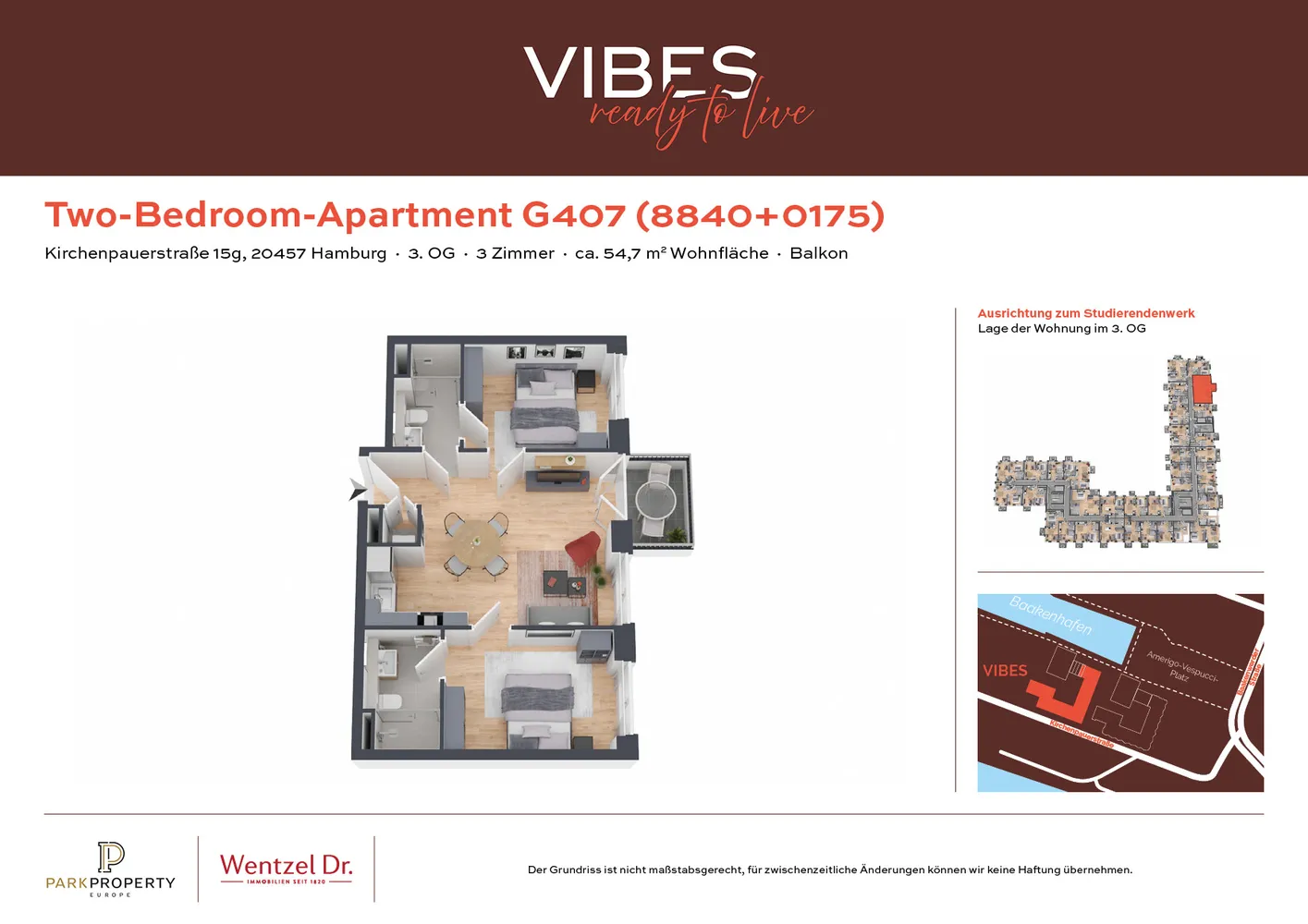 3 Zimmer Wohnung mit 55 m² in Hamburg – Bild 10