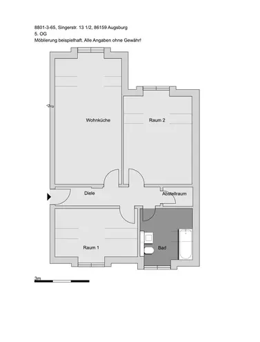 3 room apartment with 68 m² in Augsburg – Photo 5