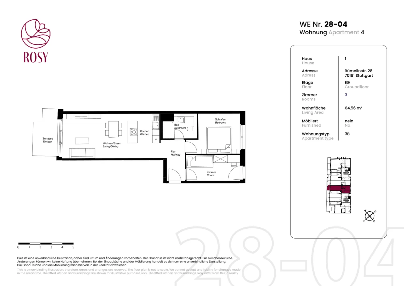 3 Zimmer Wohnung mit 65 m² in Stuttgart – Bild 6