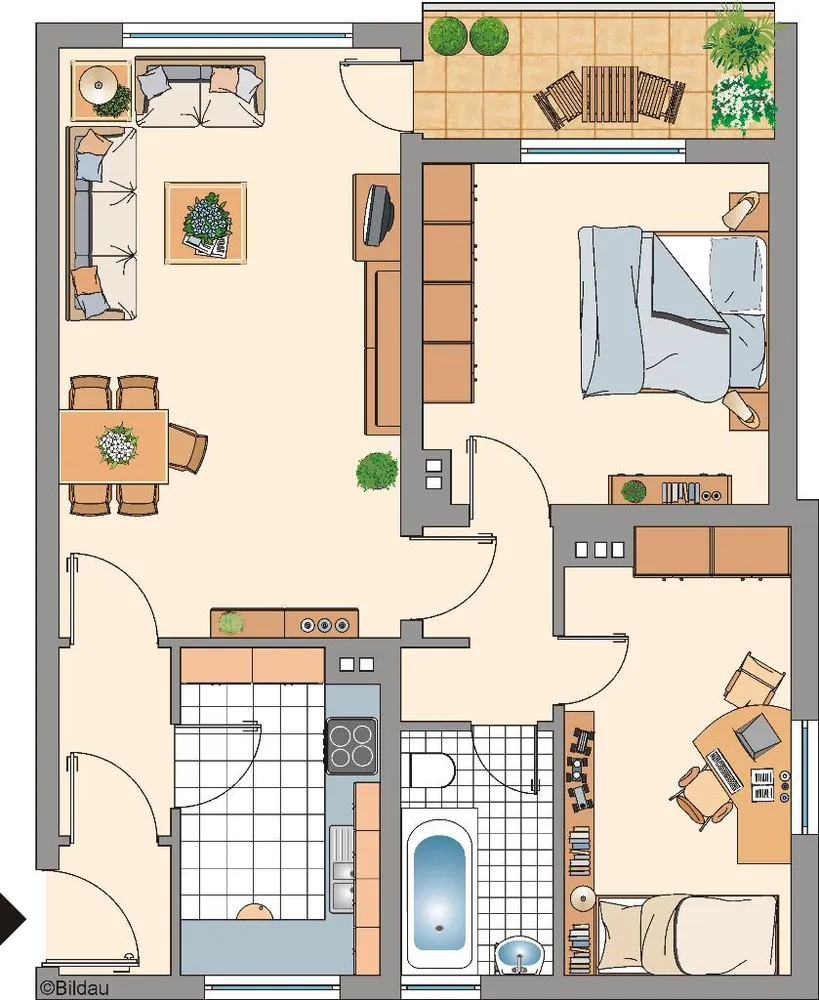 3 Zimmer Wohnung mit 69 m² in Remscheid – Bild 3