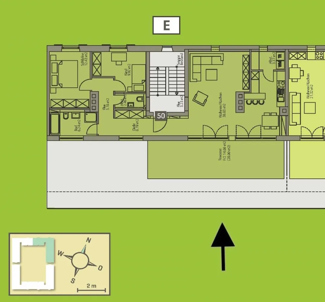 3 Zimmer Wohnung mit 101 m² in Augsburg – Bild 4