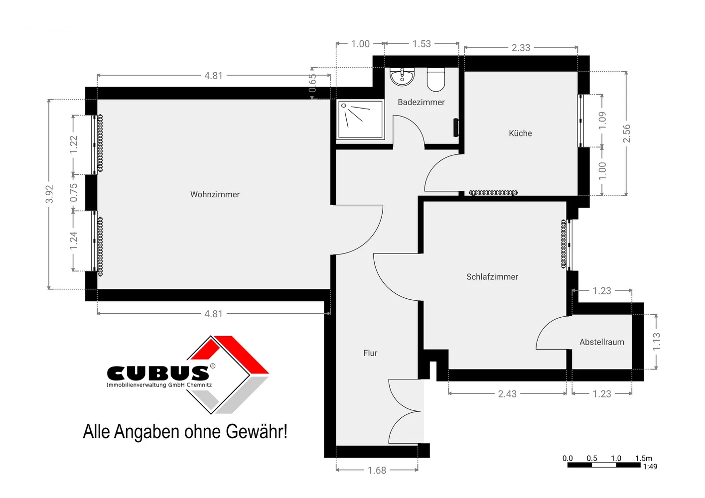 2 room apartment with 52 m² in Chemnitz – Photo 6
