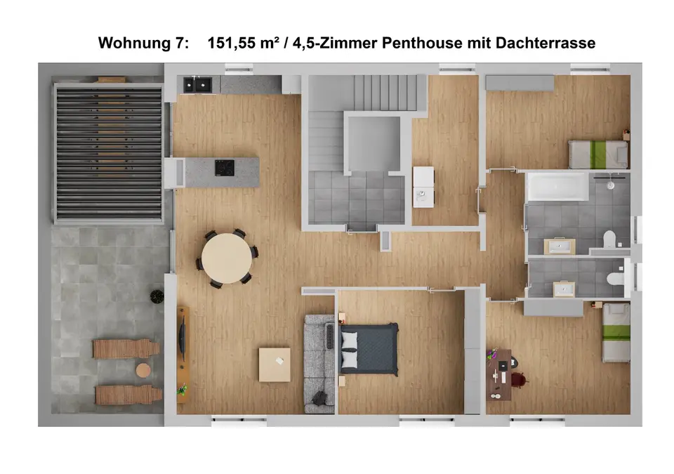 3 room apartment with 150 m² in Rosenheim – Photo 8