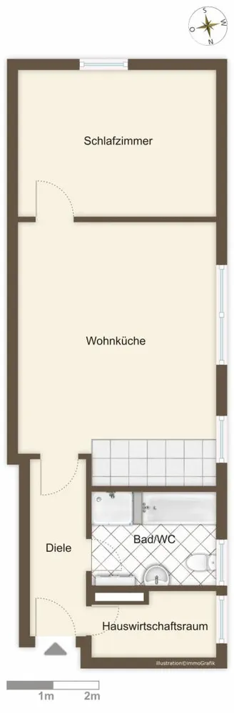 2 Zimmer Wohnung mit 52 m² in Bremen – Bild 4