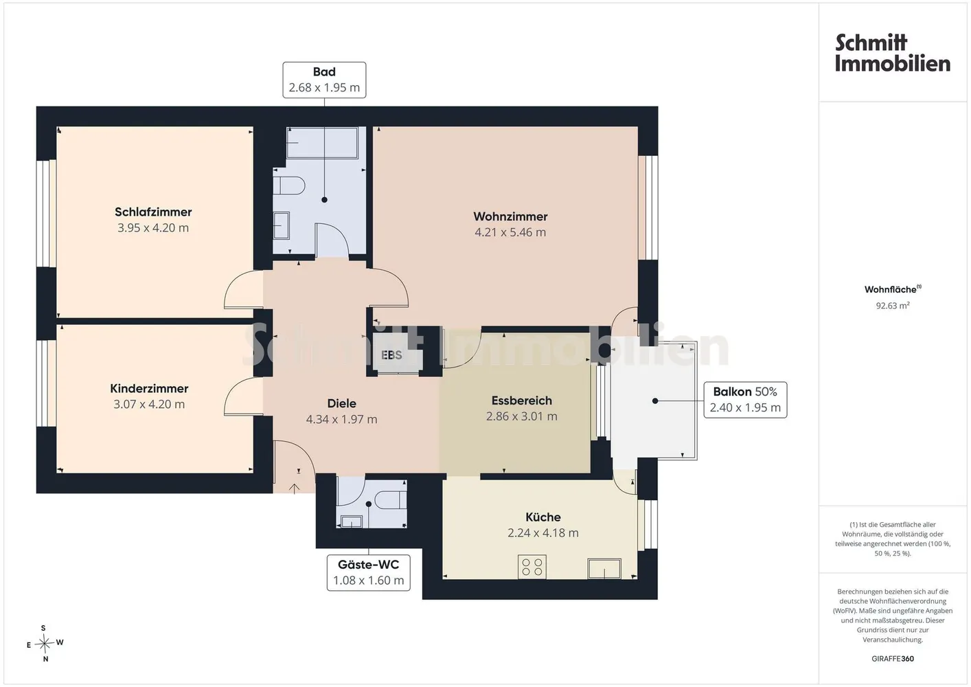4 room apartment with 93 m² in Frankfurt am Main – Photo 7