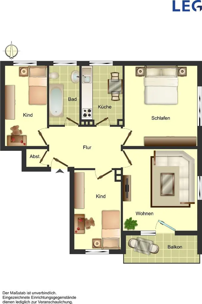4 Zimmer Wohnung mit 77 m² in Oldenburg – Bild 3