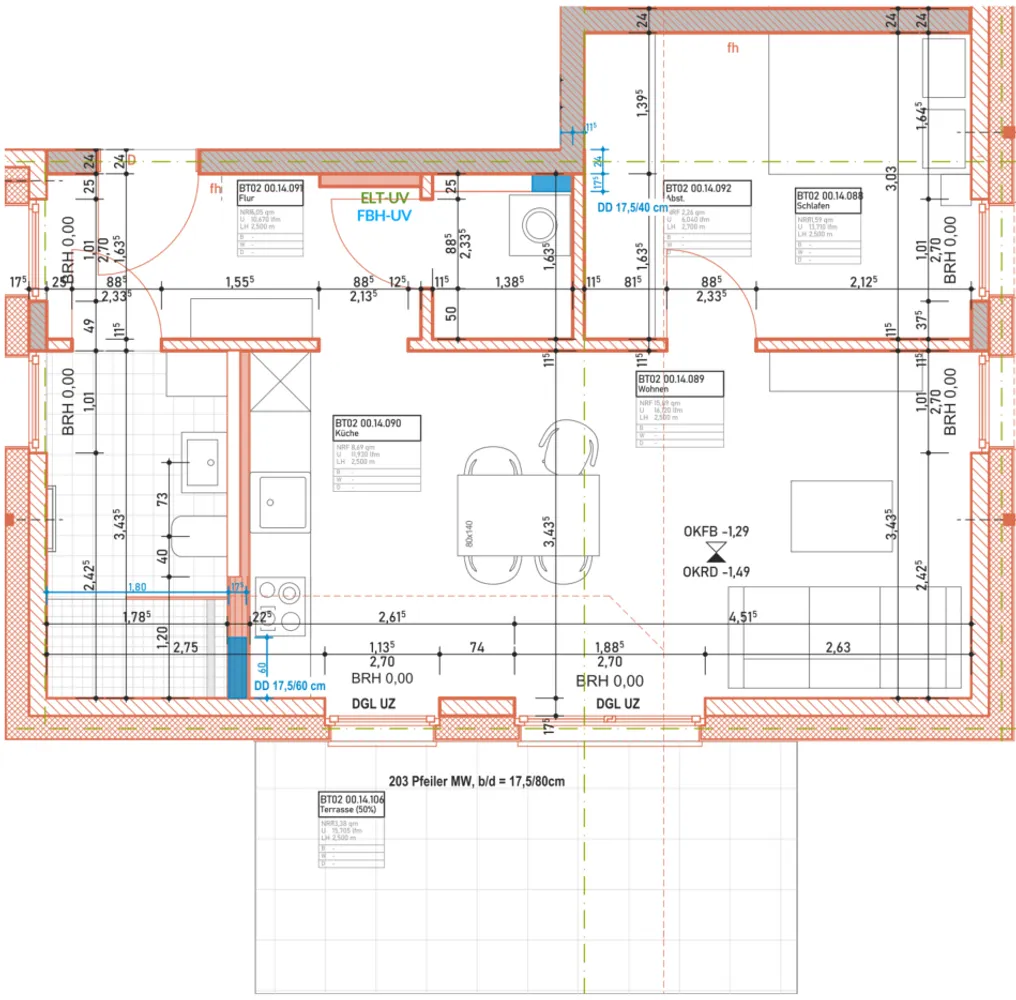 2 Zimmer Wohnung mit 59 m² in Münster – Bild 2