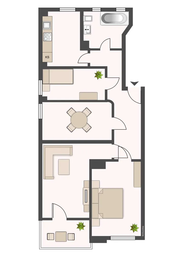 4 Zimmer Wohnung mit 93 m² in Leipzig – Bild 3