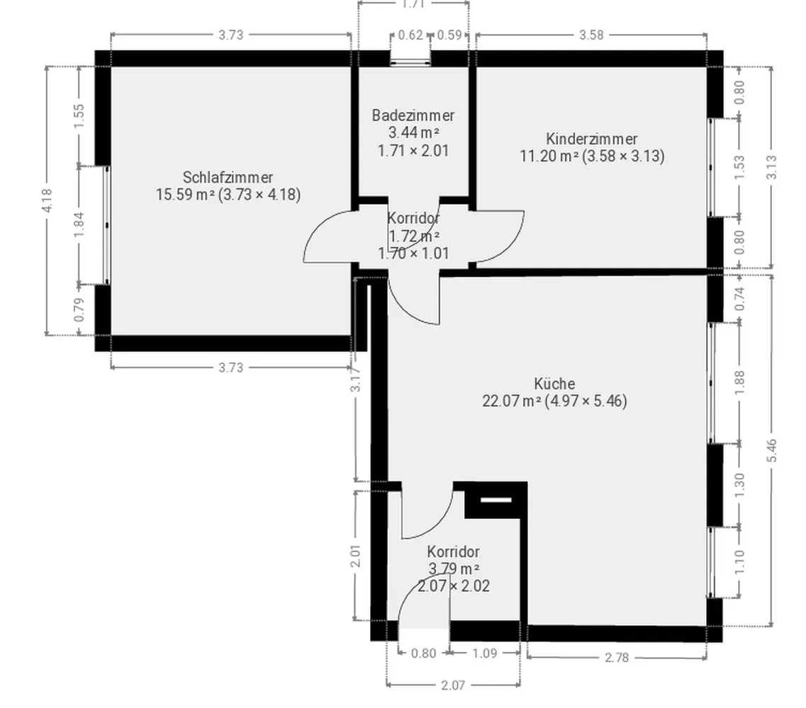 4 Zimmer Wohnung mit 57 m² in Bochum – Bild 8