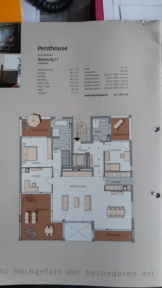 4 Zimmer Wohnung mit 223 m² in Frankfurt am Main – Bild 3