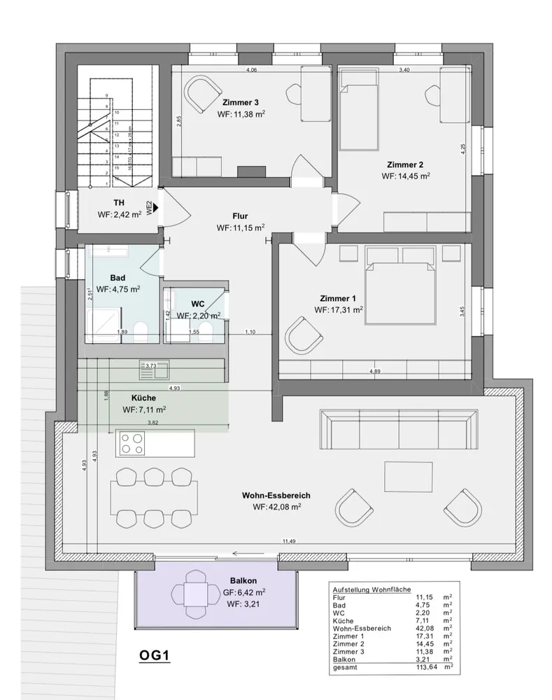 4 Zimmer Wohnung mit 113 m² in München – Bild 11