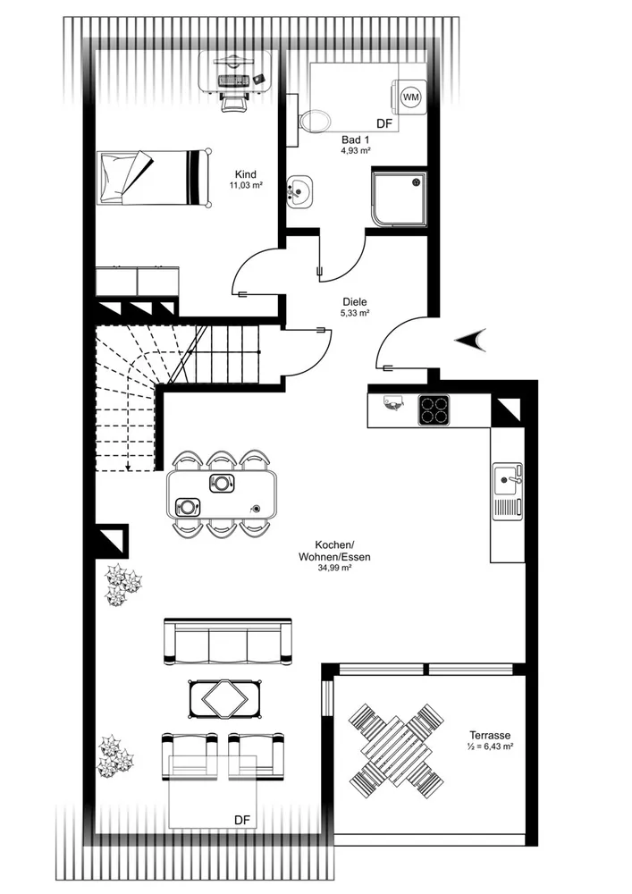 3 Zimmer Wohnung mit 91 m² in München – Bild 12