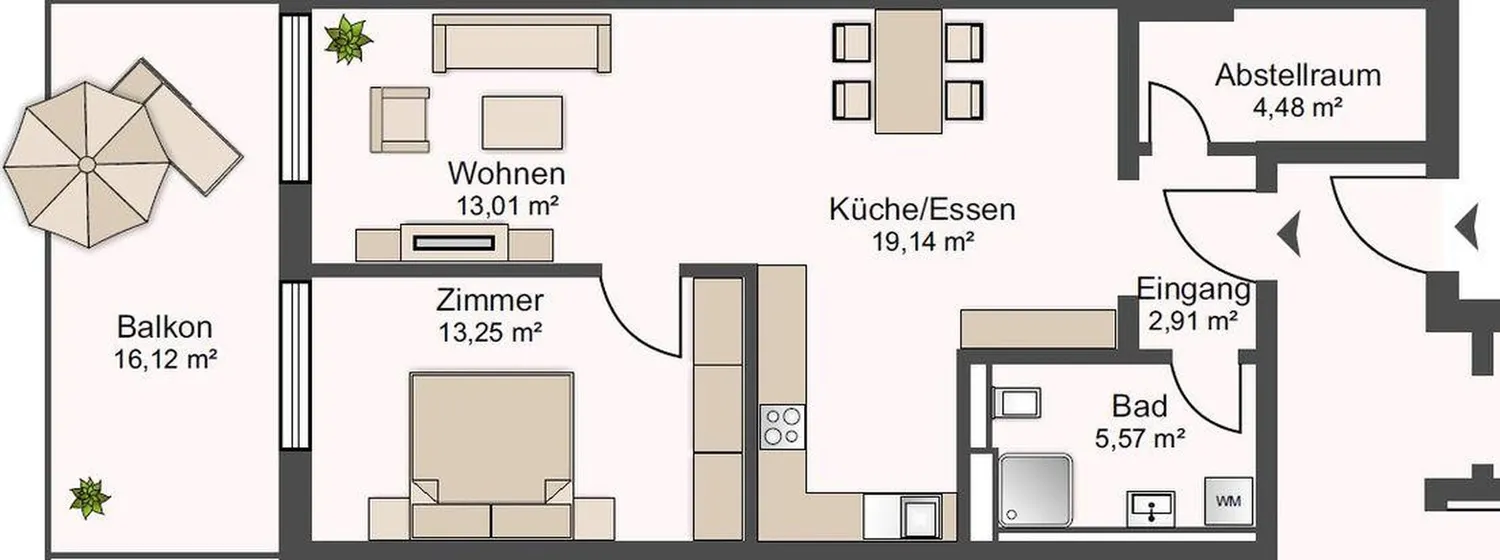 3 room apartment with 66 m² in Aalen – Photo 3