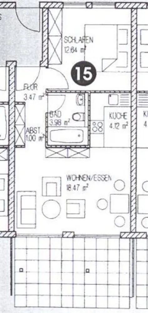 2 room apartment with 48 m² in Leipzig – Photo 2