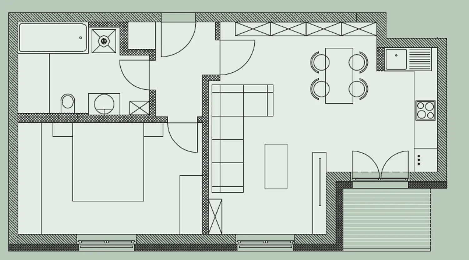 2 Zimmer Wohnung mit 52 m² in Magdeburg – Bild 5