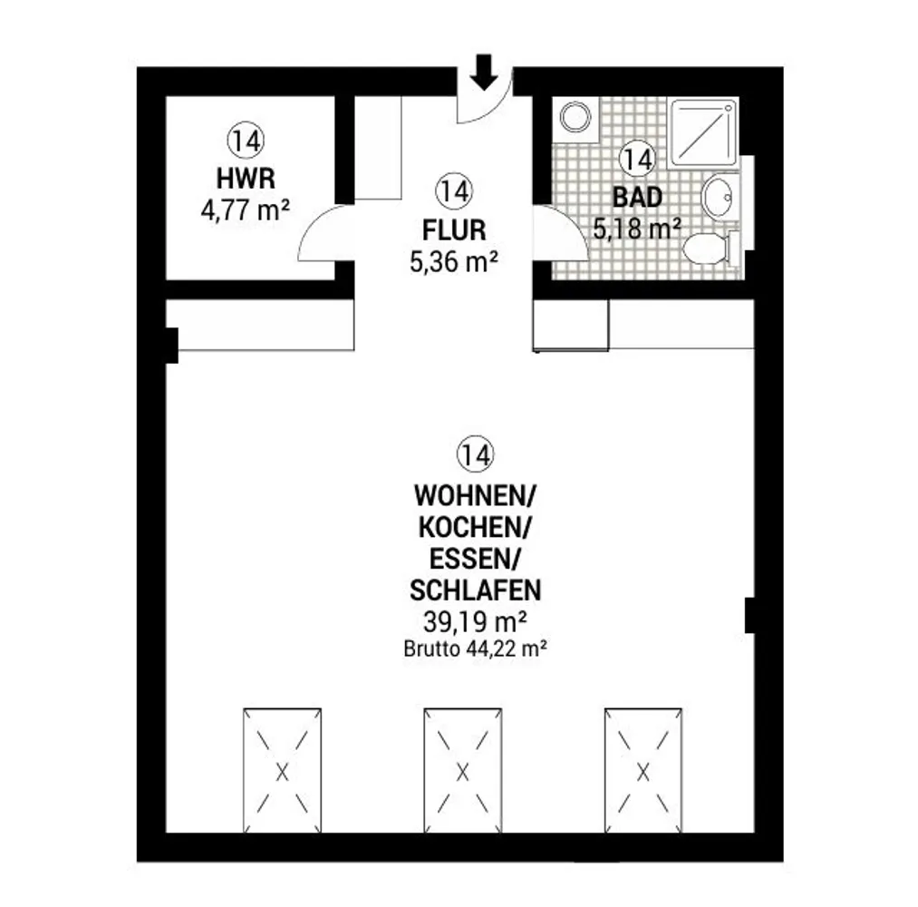 1 Zimmer Wohnung mit 55 m² in Tuttlingen – Bild 7