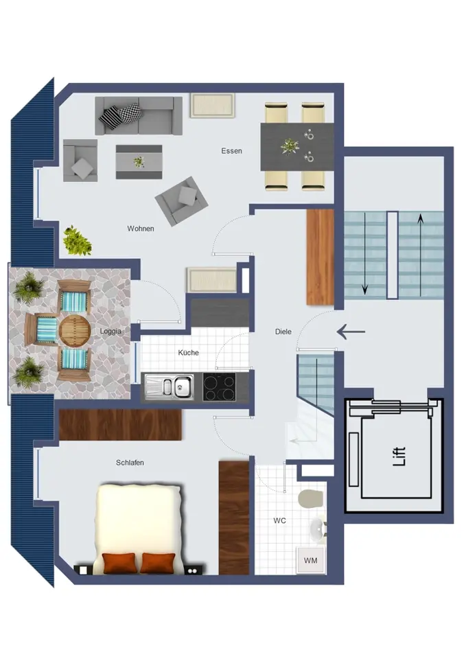 3 Zimmer Wohnung mit 90 m² in Ansbach – Bild 4