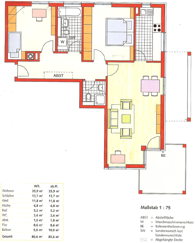 3 Zimmer Wohnung mit 85 m² in München – Bild 3