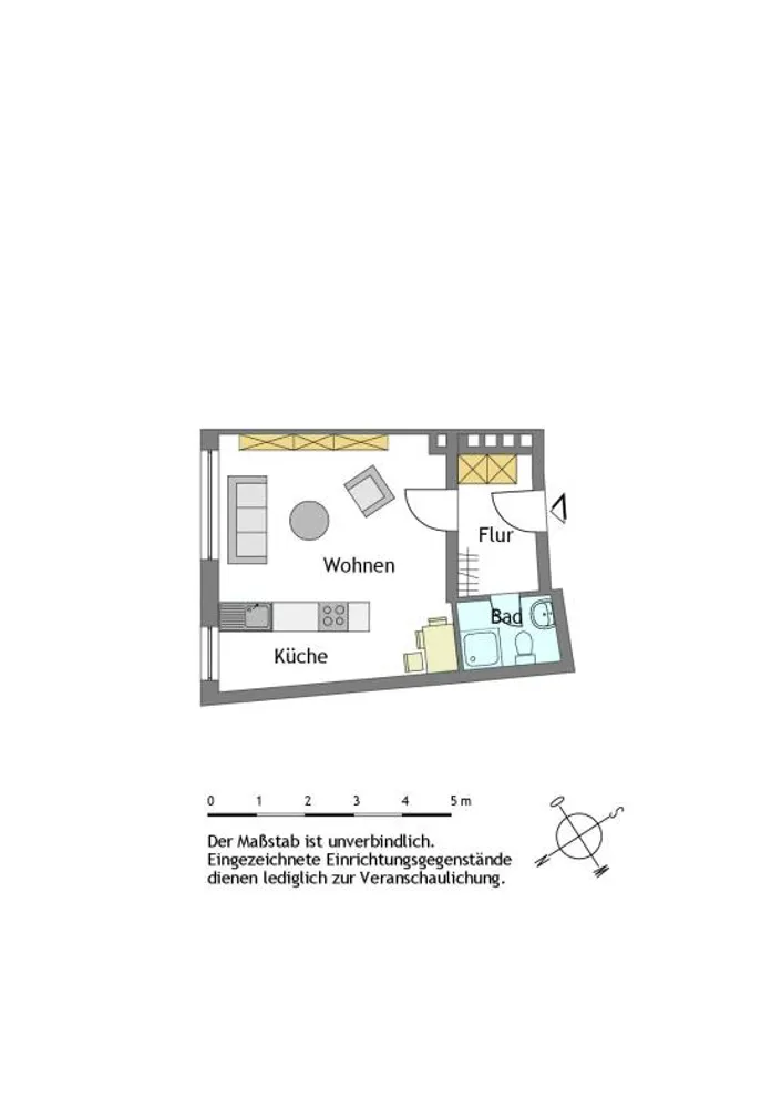 1 Zimmer Wohnung mit 33 m² in Mülheim an der Ruhr – Bild 4