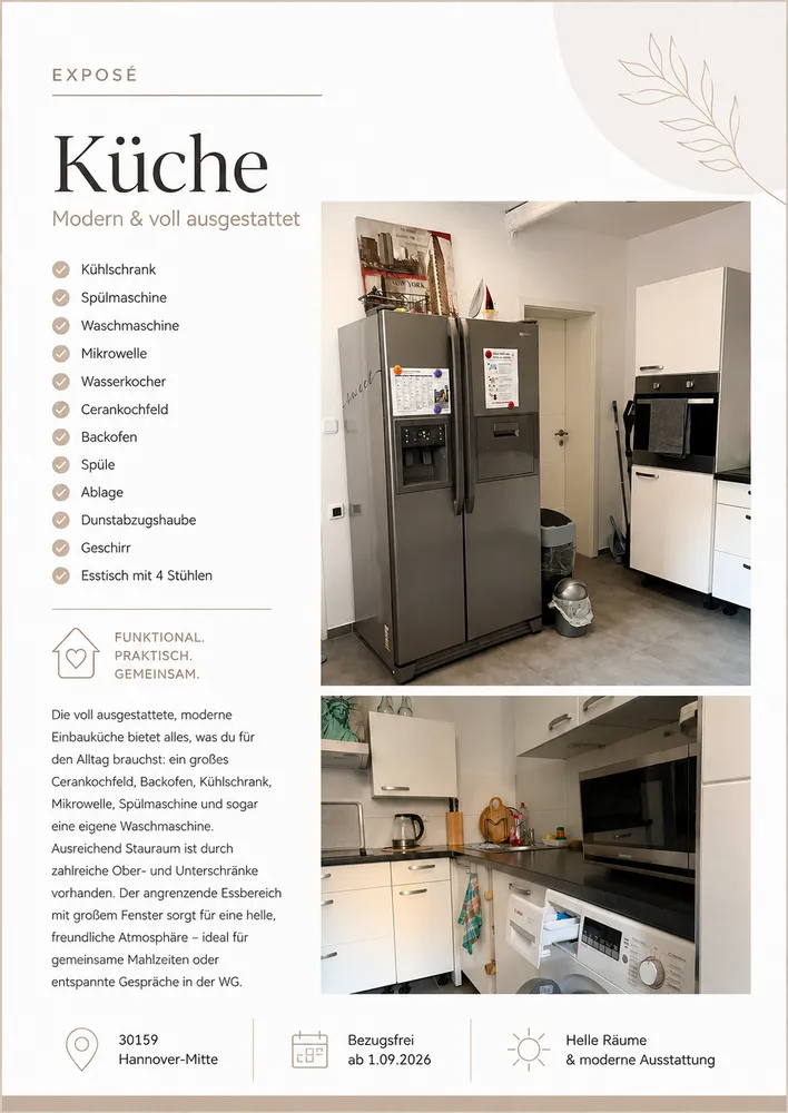 1 room apartment with 25 m² in Hanover – Photo 2