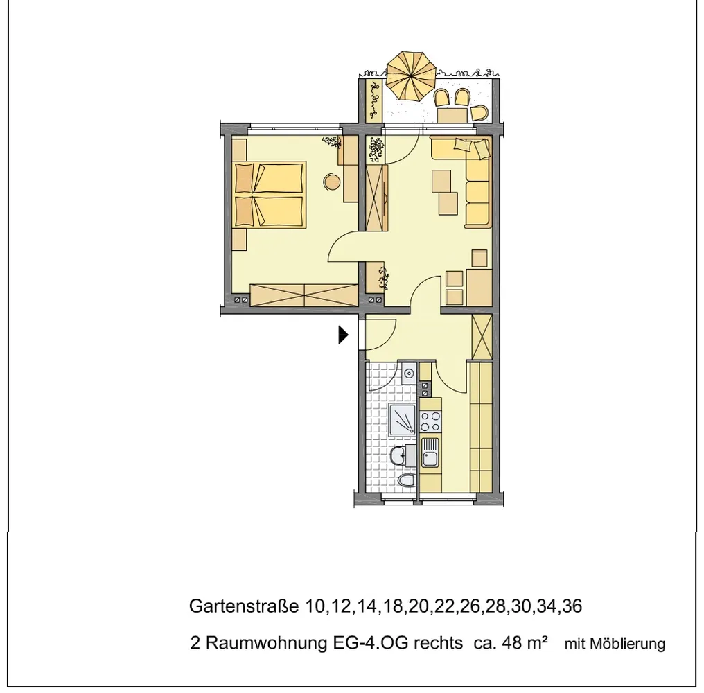 2 Zimmer Wohnung mit 48 m² in Gera – Bild 10