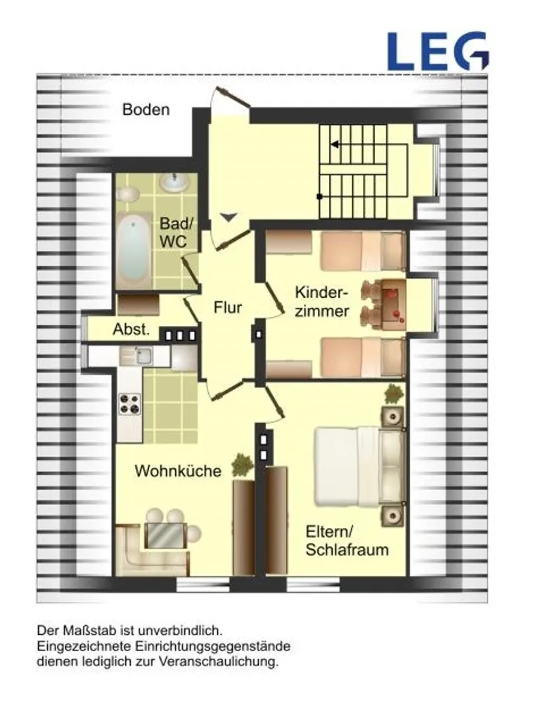 3 Zimmer Wohnung mit 85 m² in Bocholt – Bild 2
