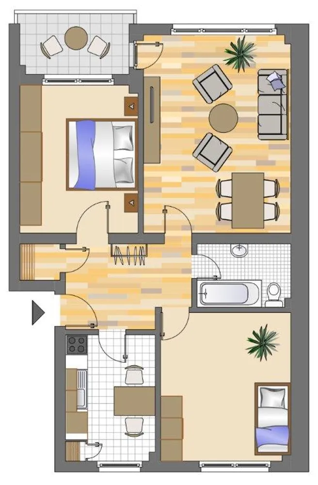 4 Zimmer Wohnung mit 92 m² in Mönchengladbach – Bild 2