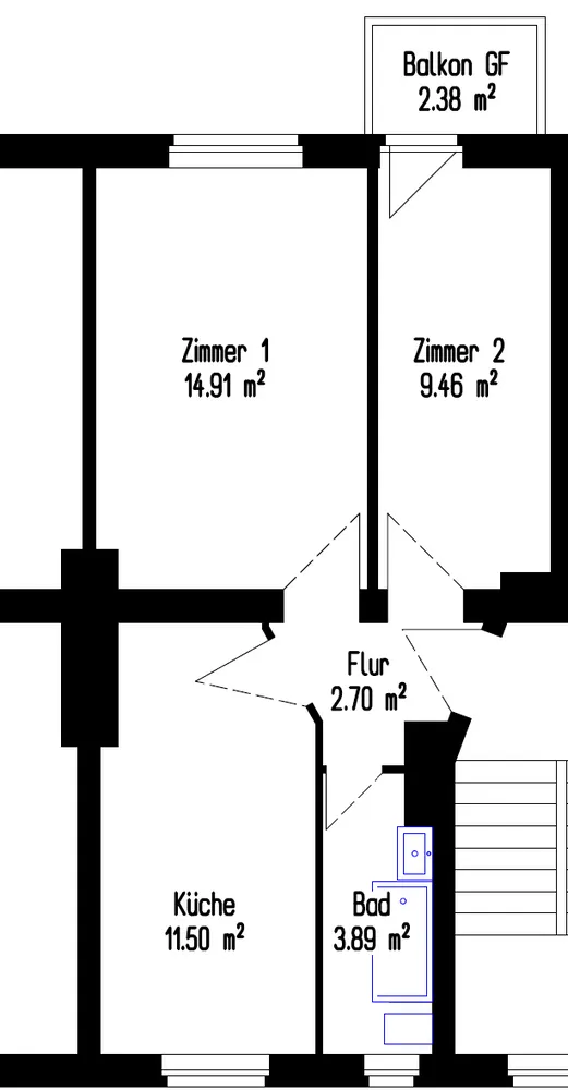 2 Zimmer Wohnung mit 43 m² in Berlin – Bild 7