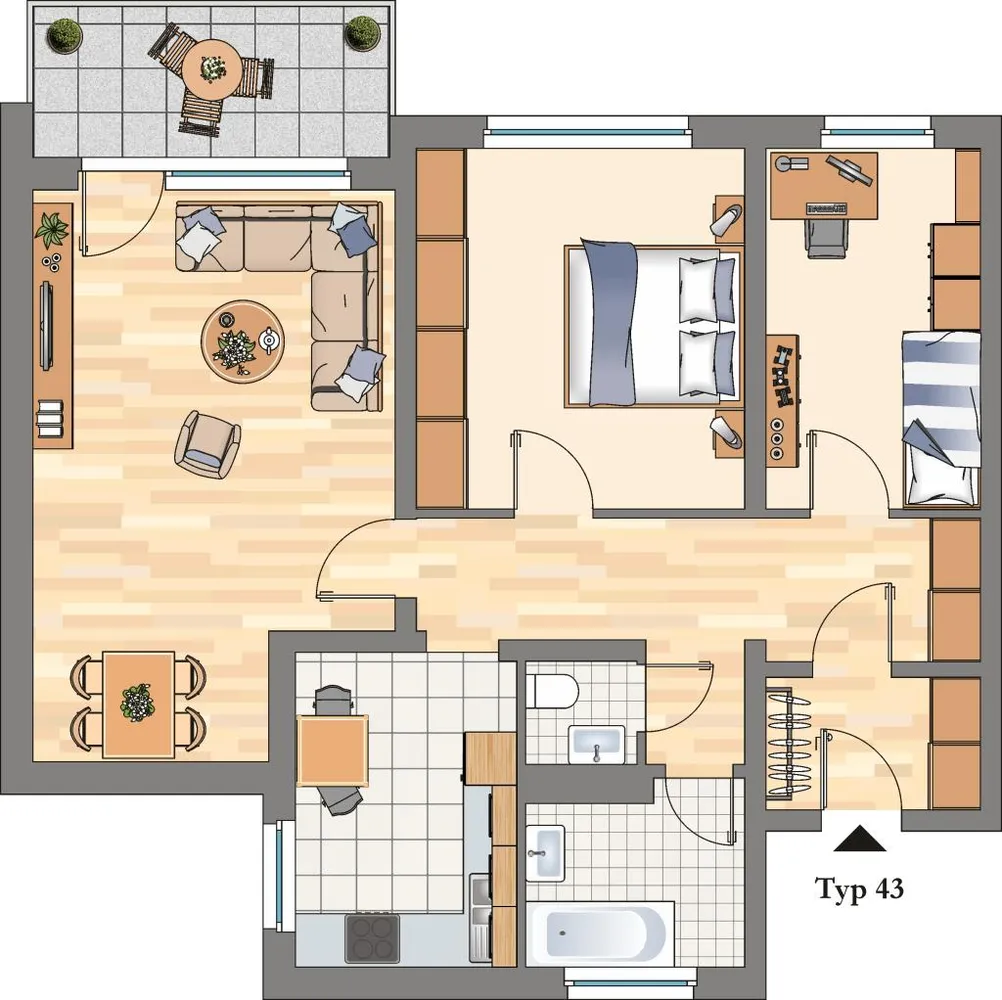 4 Zimmer Wohnung mit 78 m² in Hattingen – Bild 3