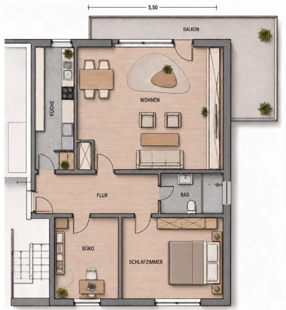 3 Zimmer Wohnung mit 86 m² in Wiesbaden – Bild 10