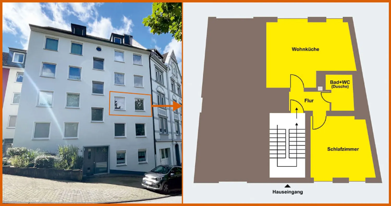 2 Zimmer Wohnung mit 50 m² in Hagen – Bild 1