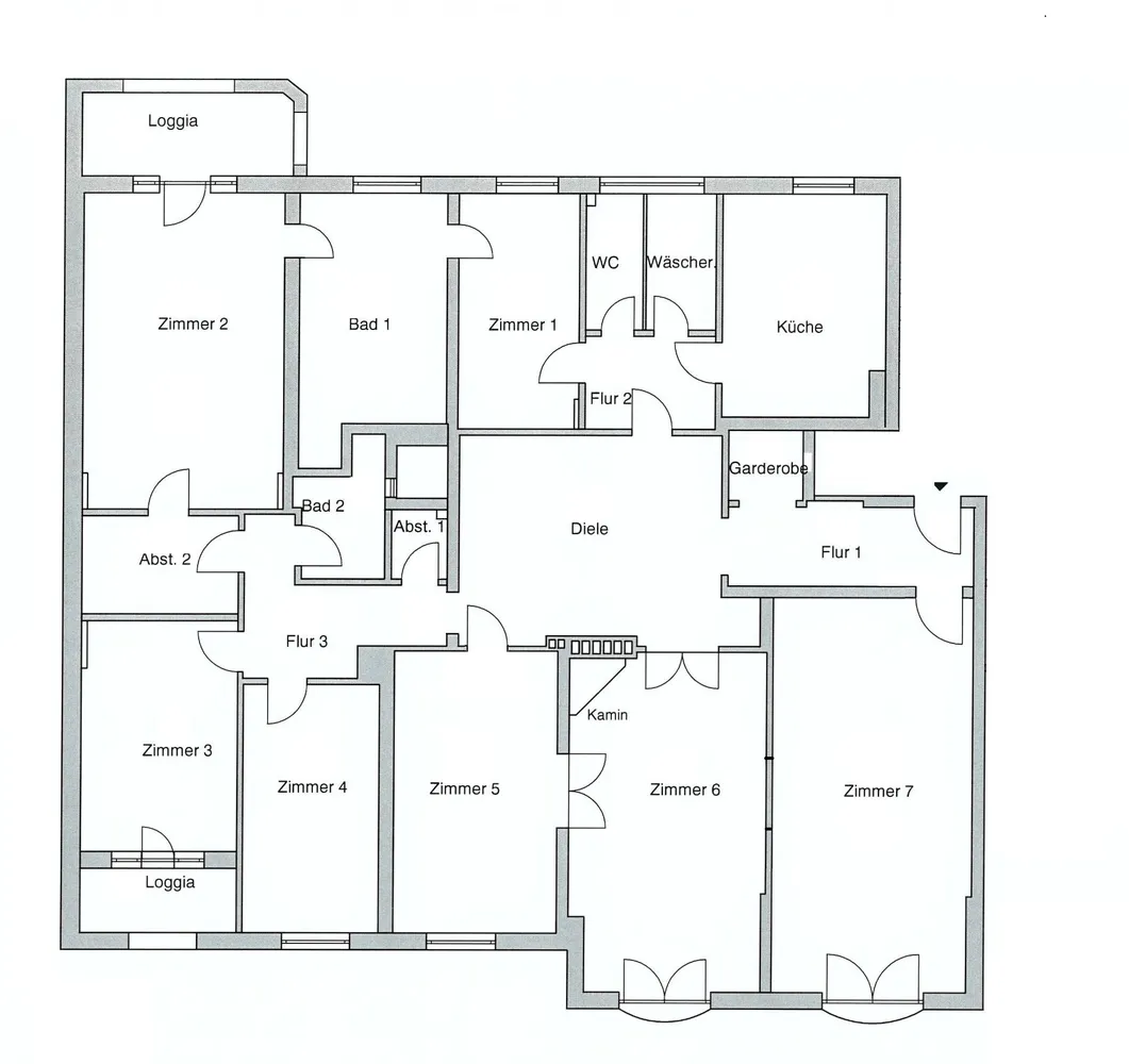 7 Zimmer Wohnung mit 261 m² in Hamburg – Bild 4