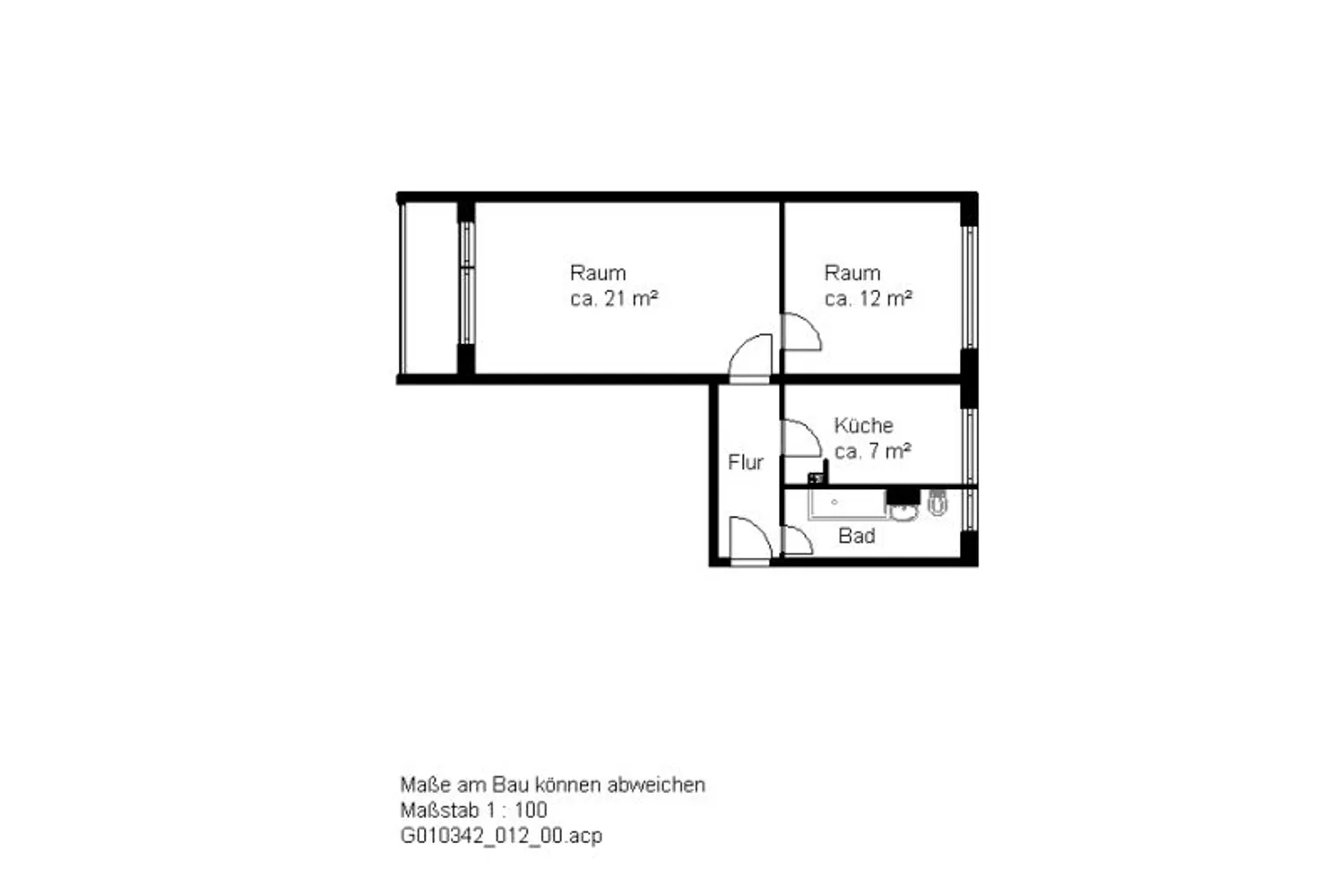 2 Zimmer Wohnung mit 50 m² in Halle (Saale) – Bild 6