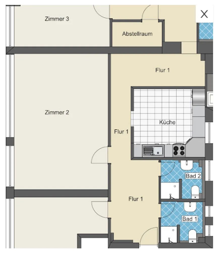 7 Zimmer Wohnung mit 45 m² in Essen – Bild 9