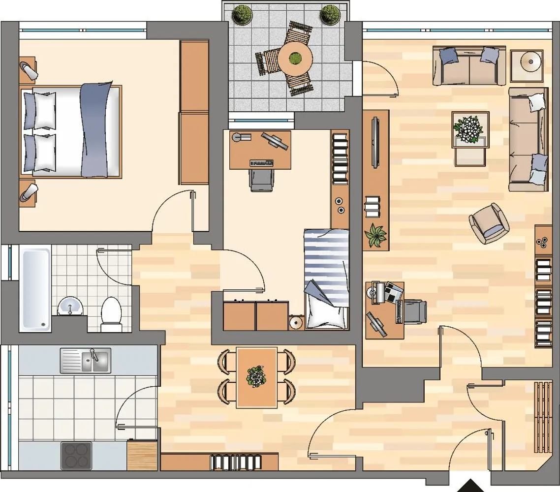 3 Zimmer Wohnung mit 76 m² in Dortmund – Bild 3