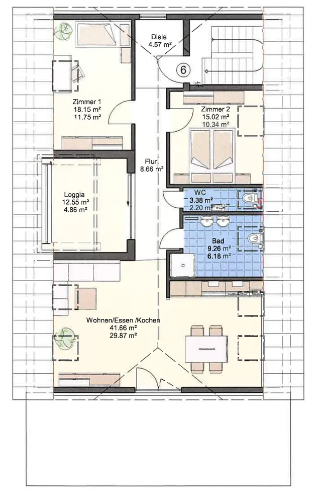 3 Zimmer Wohnung mit 80 m² in Heidelberg – Bild 2