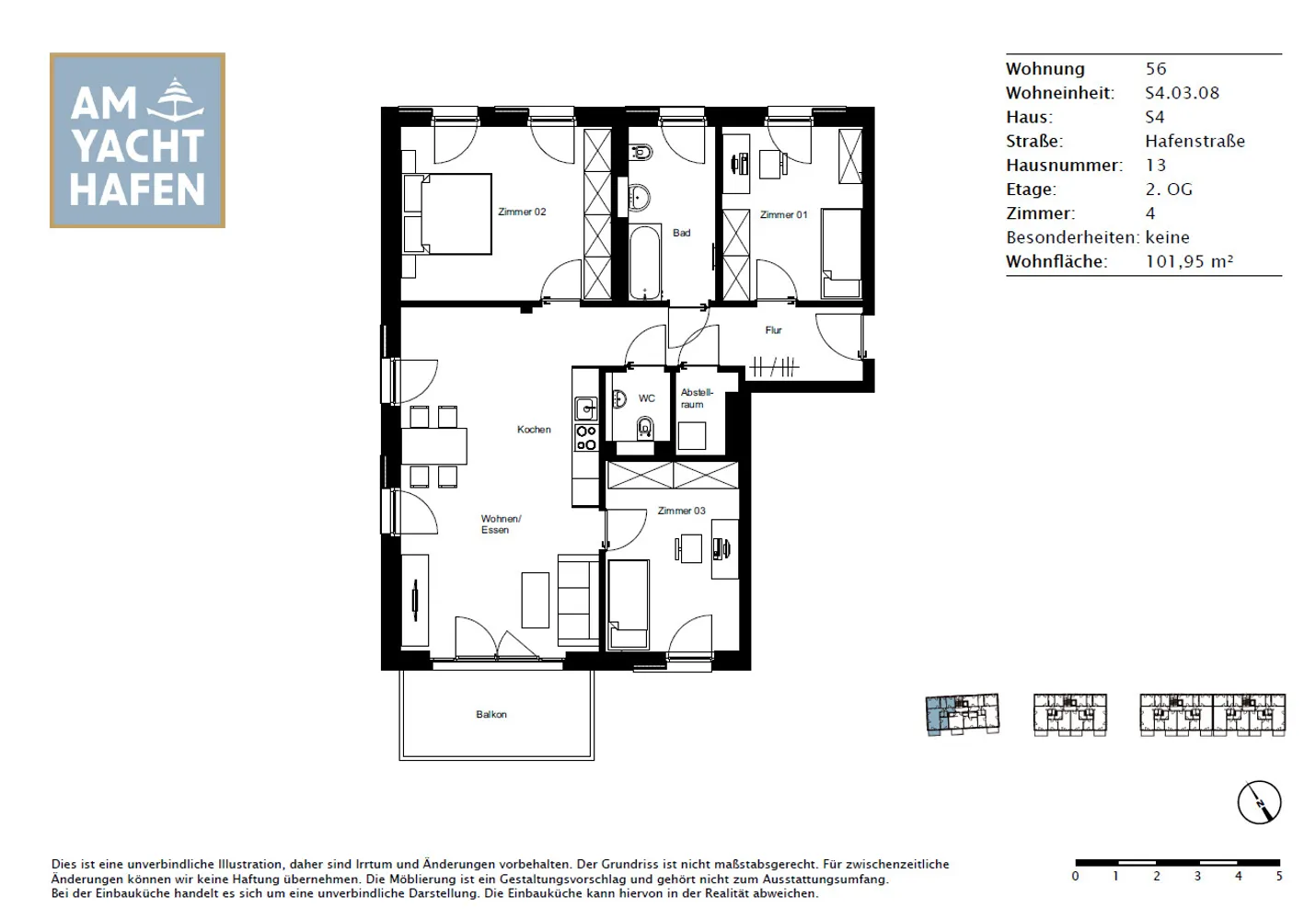 4 Zimmer Wohnung mit 102 m² in Celle – Bild 4