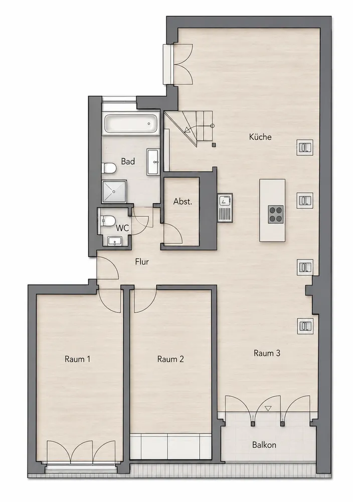 3 Zimmer Wohnung mit 148 m² in Berlin – Bild 7
