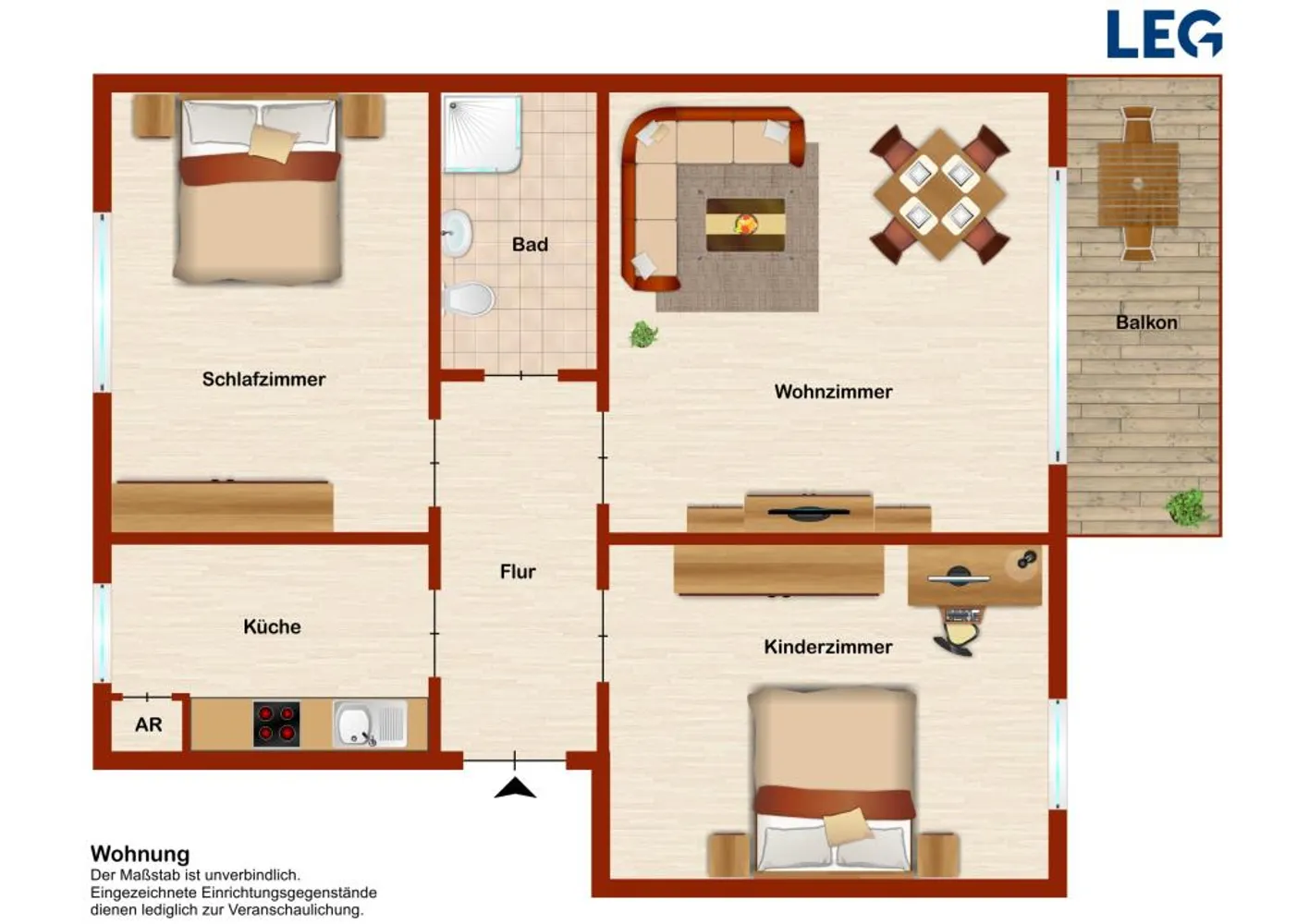 3 room apartment with 68 m² in Leverkusen – Photo 7