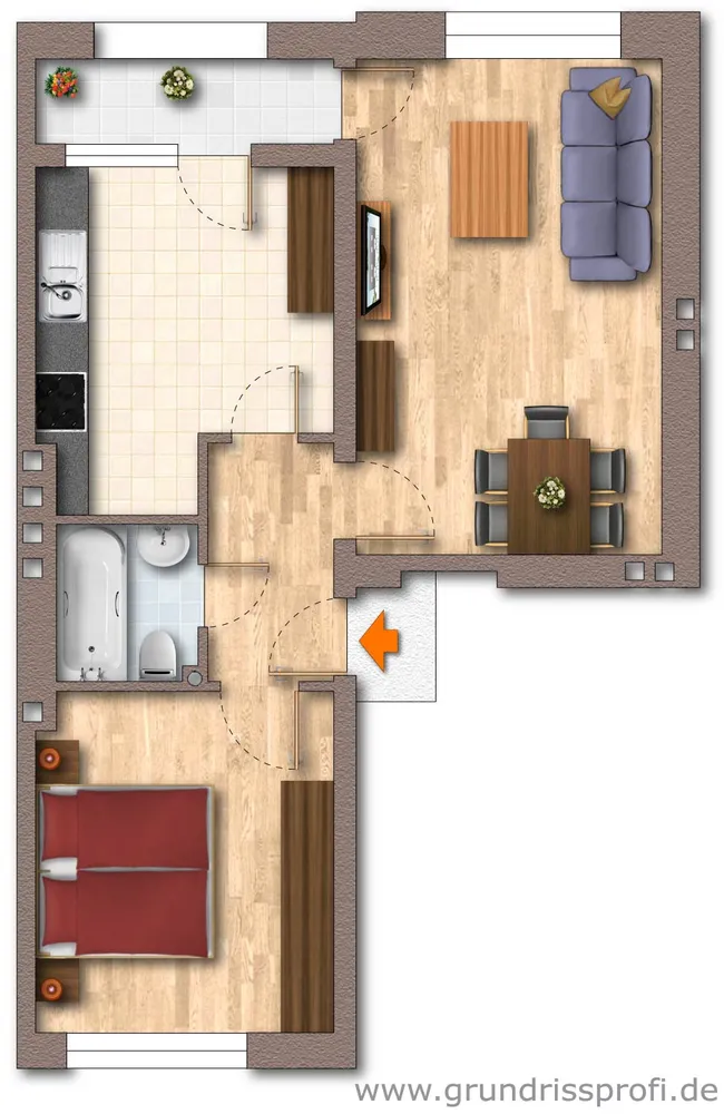 2 Zimmer Wohnung mit 57 m² in Duisburg – Bild 9