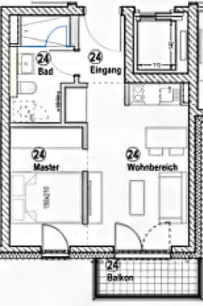 2 Zimmer Wohnung mit 33 m² in Regensburg – Bild 7