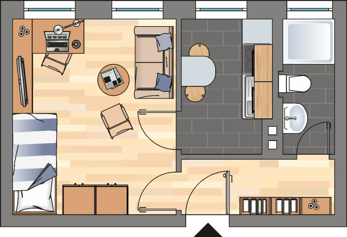 1 Zimmer Wohnung mit 23 m² in Kiel – Bild 6