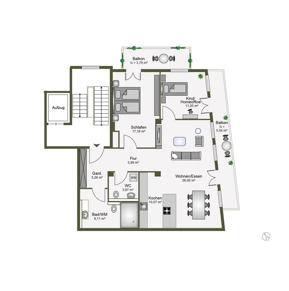 3 Zimmer Wohnung mit 98 m² in Starnberg – Bild 5