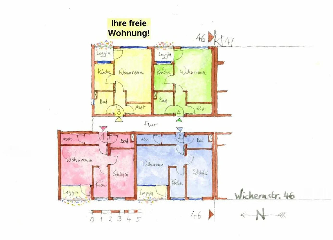 1 Zimmer Wohnung mit 41 m² in Braunschweig – Bild 2