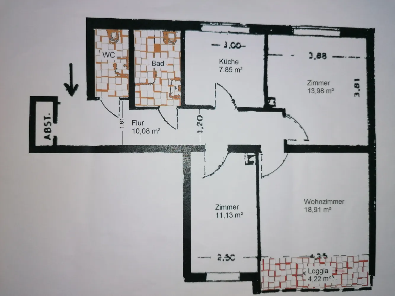3 room apartment with 72 m² in Bensheim – Photo 1