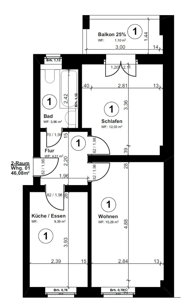 2 Zimmer Wohnung mit 46 m² in Pirna – Bild 5